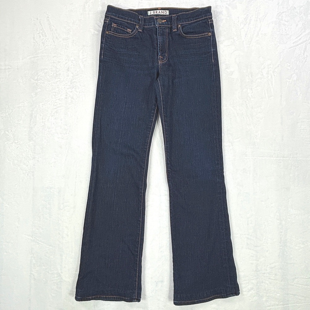J Brand 818 Women Dark Wash Low Rise Slim Bootcut Denim Jeans Size 27 USA